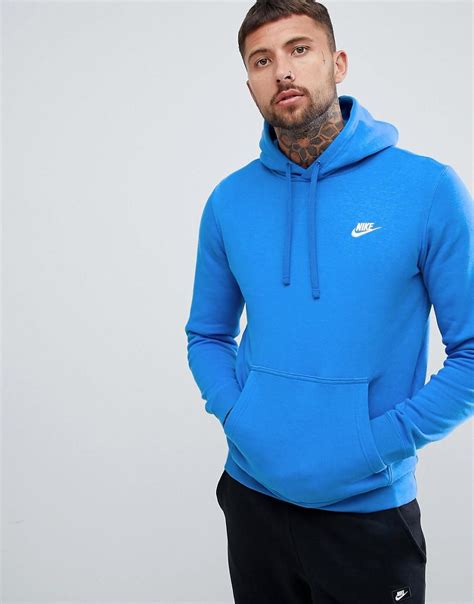 nike blue pullover hoodie